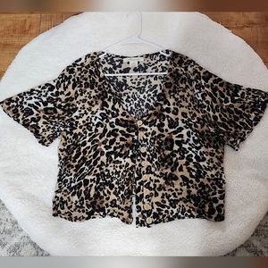 Leopard Print Blouse